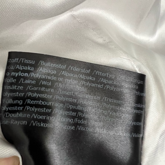 Cinzia Rocca Grey Alpaca Wool Short Coat With Nylon Insert - Picture 10 of 10